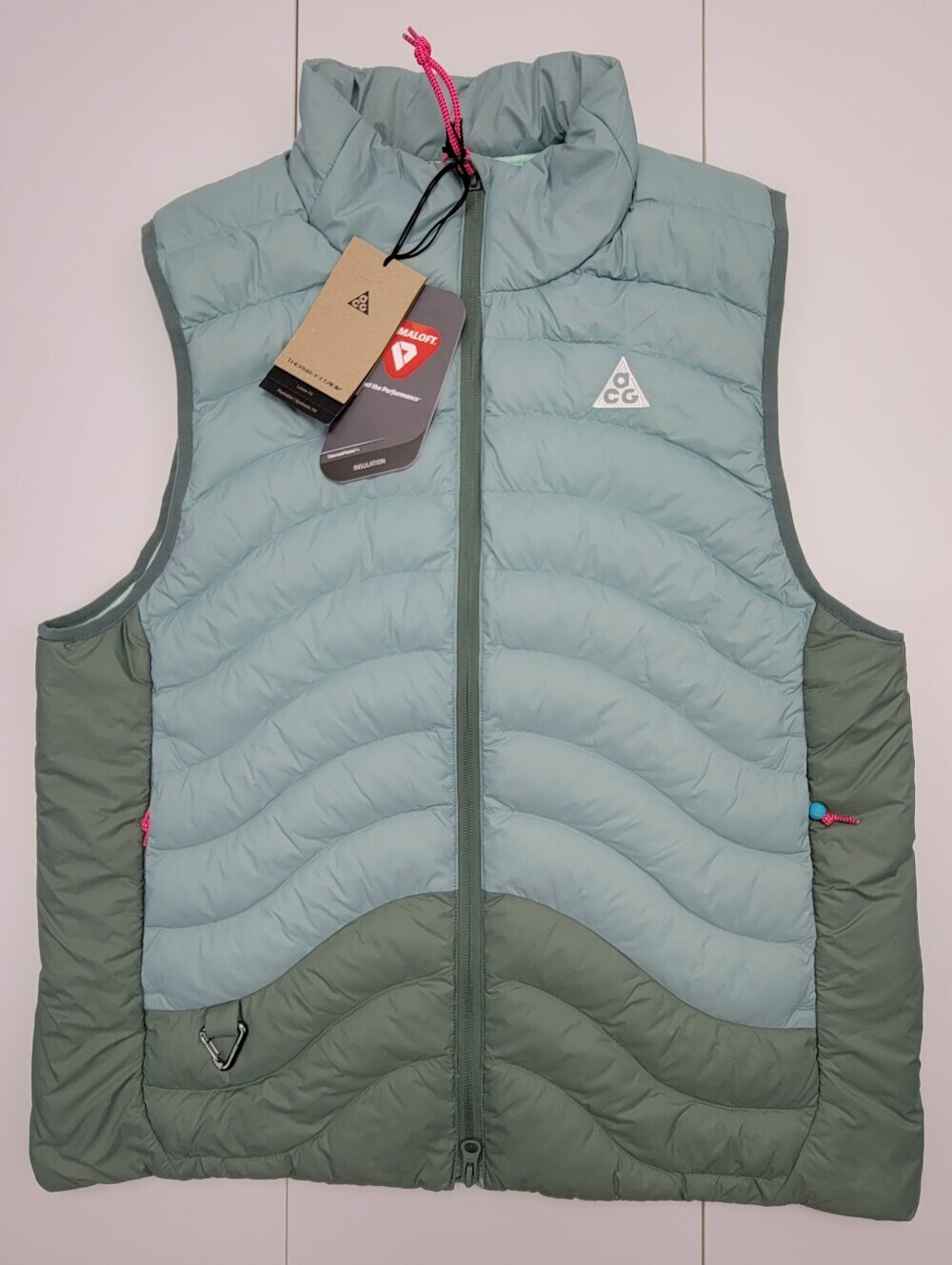 Nike ACG Therma-FIT ADV Vest Men’s Size S Lava Flow Cannon Mint Foam  HV0605-017